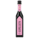 Gölles Roséwein Essig in hoher Flasche mit rosa Etiketten und schwarzem Verschluss.